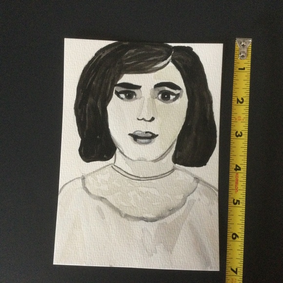 Watercolor Woman Black & White - Picture 3 of 3